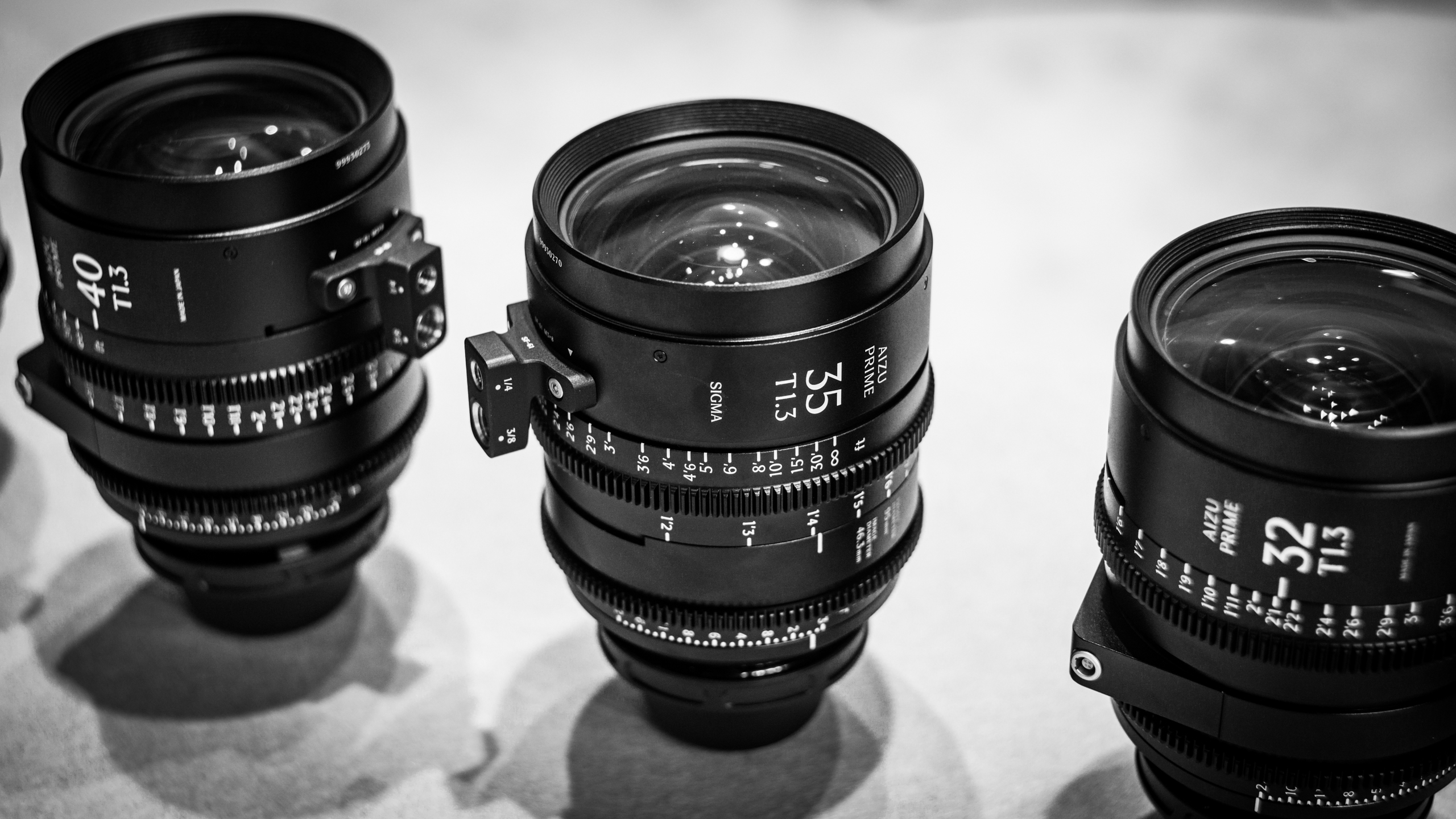 Sigma's nieuwe Aizu Prime-lenzen, bedoeld voor de cinematografische markt.